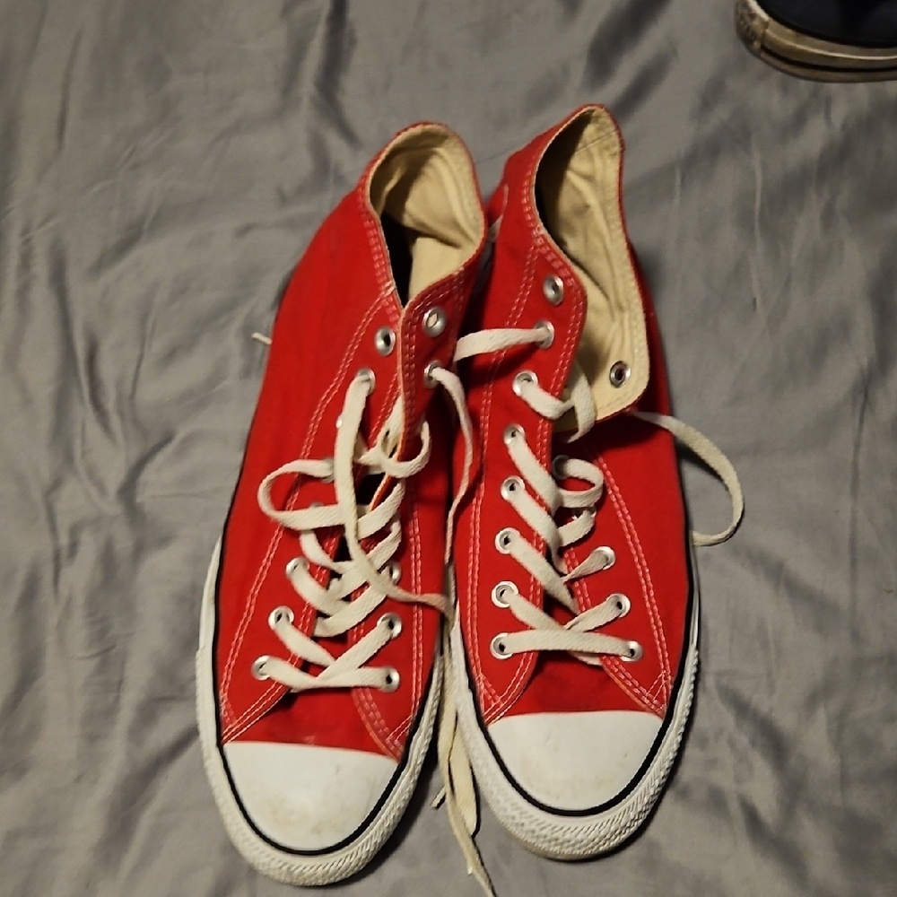 Red High-Top Sneakers